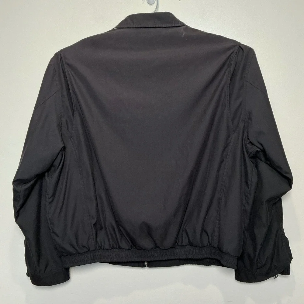 VTG 90's Polo Ralph Lauren Bi Swing Harrington Zip Up Jacket Black Men's XXL